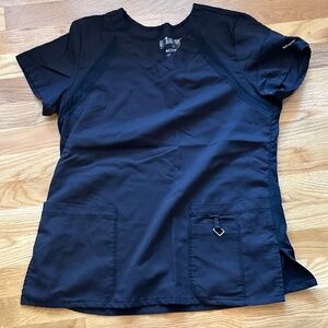 Greys anatomy scrubs black top (medium)